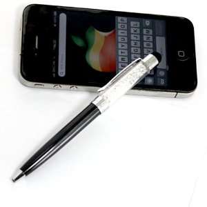 com [Aftermarket Product] Black Faux Crystal Touch Screen Stylus Ball 