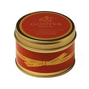  Godiva Peppermint Bark Scented Candle Travel Tin: Home 