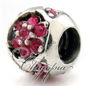   Flower Ball Chiyopia Pandora Chamilia Troll Compatible Beads Jewelry