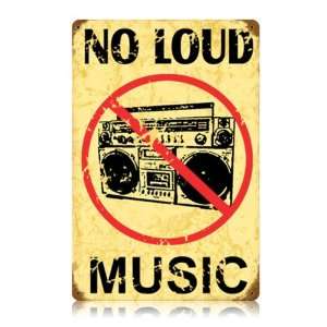  No Loud Music Sign: Home & Kitchen