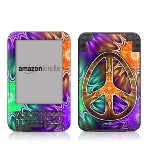 Peace Triptik Design Protective Decal Skin Sticker for  Kindle 