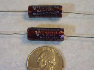   022 Sprague Vitamin Q Guitar Capacitors RED! Les Paul Stratocaster SG