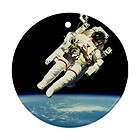 nasa astronaut in space ornament round porcelain christmas great 