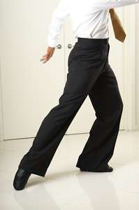Mens Basic Ballroom Pants Tango Salsa Dance Trousers  