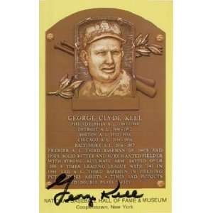  Kell, George Autographed/Hand Signed Hall of Fame Plaque 