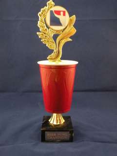 BEER PONG TROPHY   FREE ENGRAVING  