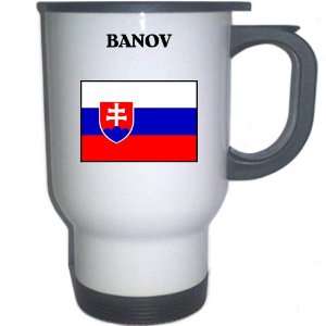  Slovakia   BANOV White Stainless Steel Mug Everything 