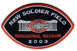 CHICAGO BEARS NEW SOLDIER FIELD INAUGURAL PATCH 2003  