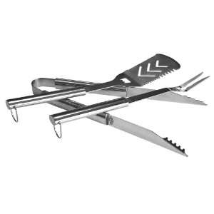   Piece 16 Inch Stainless Steel Barbeque Tool Set: Patio, Lawn & Garden