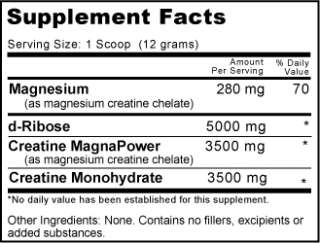 ATP CREATINE CHELATE & RIBOSE   MUSCLE ENDURANCE, 1000g 649908230012 