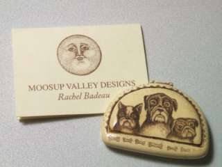 Moosup Valley Buddies French Bulldog Boxer Dog Pin NEW  
