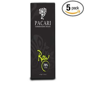 Pacari Ecuadorian Organic Chocolate Raw 70%, 1.76 Ounce (Pack of 5)