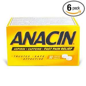  Anacin Tablets, Boxes (Pack of 6)