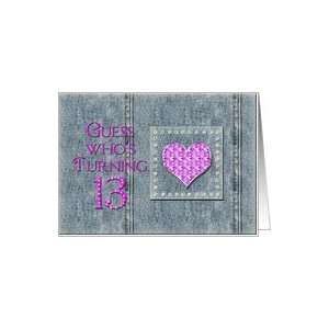   Party Invitations   Jewel like gems  Jeans   Denim Card Toys & Games