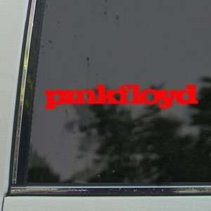  Pink Floyd Red Decal Rock Band Car Truck Window Red 