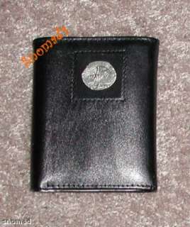 Genuine Leather Wallet Rodeo Bull Riding PBR Pewter Tri  