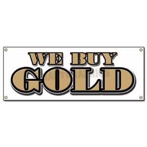  WE BUY GOLD  Outdoor Vinyl Banner pawn jewelry store cash 
