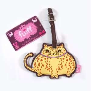  Fat Cat Luggage Tag by Fluff