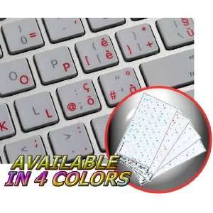  APPLE ITALIAN STICKER FOR KEYBOARD WITH RED LETTERING 