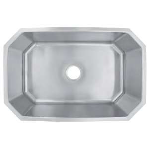 Schon SC3120 Single Bowl Zero Radius Kitchen Sink, Stainless Steel