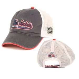   Blue Jackets Trucker Style Adjustable Baseball Hat