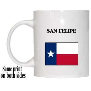  US State Flag   SAN FELIPE, Texas (TX) Mug: Everything 