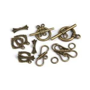  Cousin Jewelry Basics Closure Pack 8 Sets/Pkg Antique Gold 