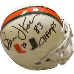 Bernie Kosar Miami Hurricanes Authentic Mini Helmet 83Champs  