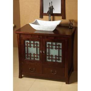  Ronbow Orient Collection Kumi 36 Vintage Walnut Bathroom 