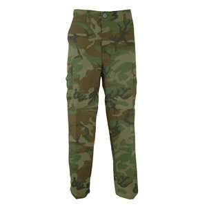  US Milspec Pants, Battle Rip, Woodland Camo, XS Sports 