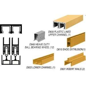  CRL Gold Anodized Deluxe Showcase Sliding Track Assembly 