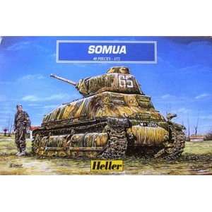    HELLER   1/72 Somua Battle Tank (Plastic Models): Toys & Games