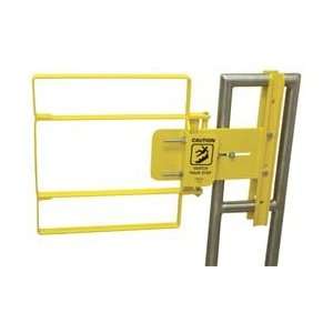   Safety Yellow Powder Coat Self Closing Safety Gate: Home Improvement