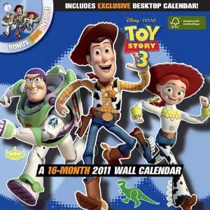 Toy Story 3 DVD 2011 Wall Calendar: Office Products