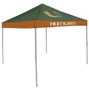  Miami Hurricanes 9 x 9 Economy Canopy Tent Sports 
