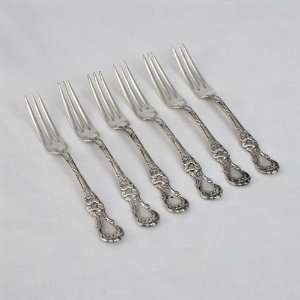  Floral by Wallace, Silverplate Berry Forks, Set of 6 