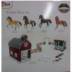  bbi Equestrian Center Appaloosa Horse Playset: Toys 