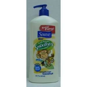 Suave Kids 2 in 1 Shampoo Smoothers Cowabunga Coconut Bonus Pump 22.5 