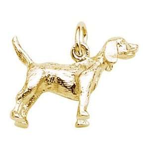  Beagle Dog Charm In 14kt Gold: Gold and Diamond Source 
