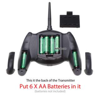 toy grade infra red model it s truly a 2 4ghz 4 channel transmitter 6 