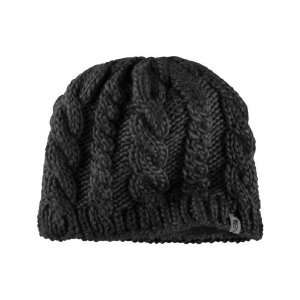  North Face Fuzzy Cable Beanie Black: Sports & Outdoors
