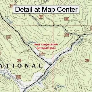  USGS Topographic Quadrangle Map   Bear Canyon Butte 