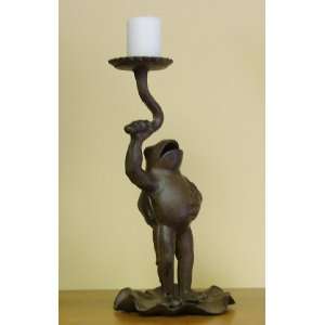  Cast Iron Frog Candle Holder: Home Improvement