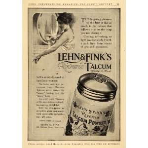  1911 Ad Lehn & Fink Riveris Talcum Powder Violet Scents 