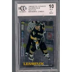   Platinum #256 Mario Lemieux BCCG 10 Book value $100 