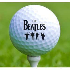  3 x Rock n Roll Golf Balls Beatles: Musical Instruments
