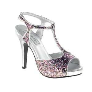ZOEY Touch Ups in PINK MULTI Bridal Bridesmaid Prom Pageant Shoes 