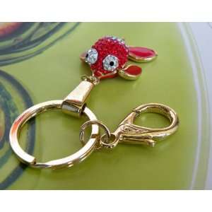  Elegant Key Chain Key Holder/Handbag Charm Beautiful Gold Nimo Fish 