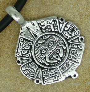 Mayan calendar Totem Maya Seal Pewter Pendant/Key Chain  
