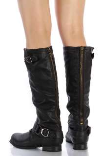 New Arrival Wild Diva Tosca 01Black Womens Winter Casual Riding Boots 